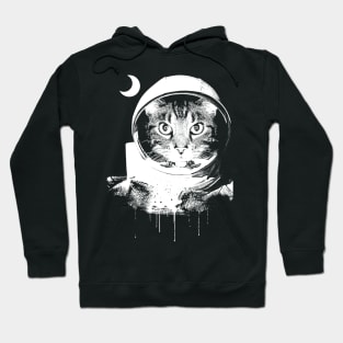 BW Astronaut Cat Hoodie